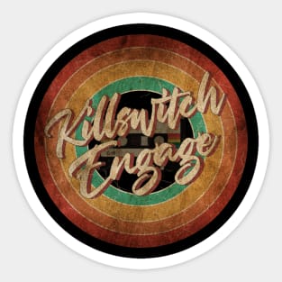 Killswitch Engage Vintage Circle Art Sticker